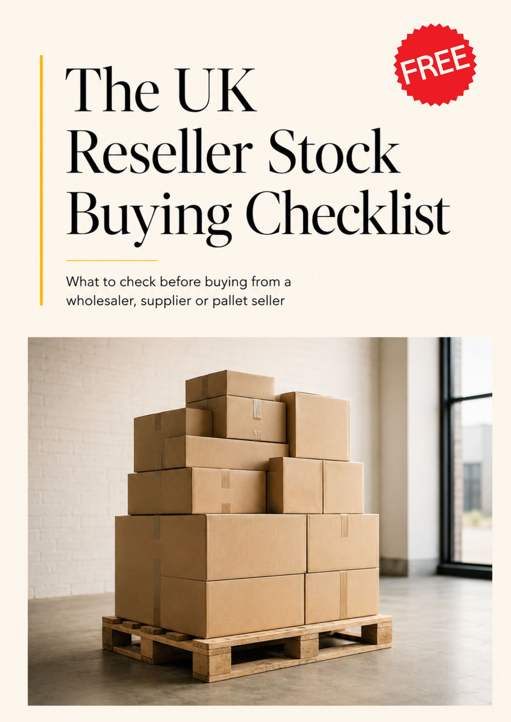 The UK Reseller Stock Buying Checklist